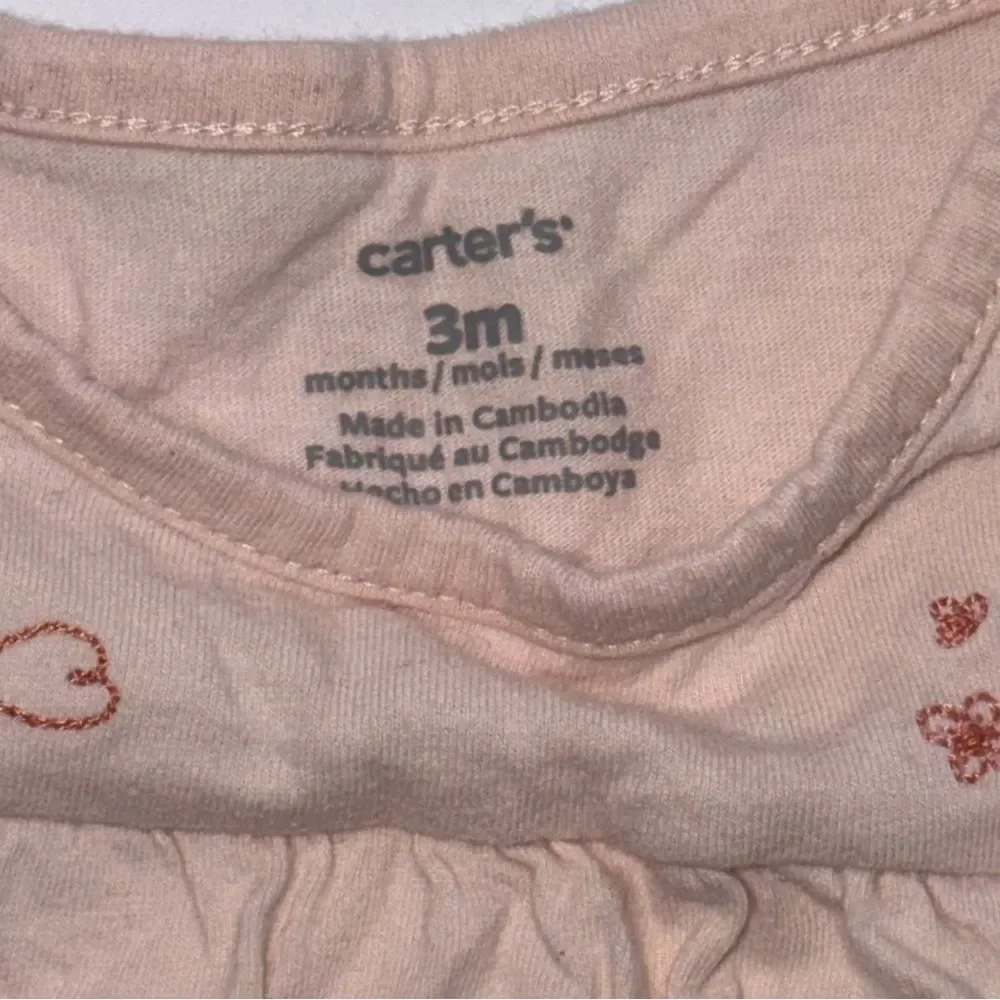 Carter's size 3 months Pink floral long sleeve pants Baby Outfit